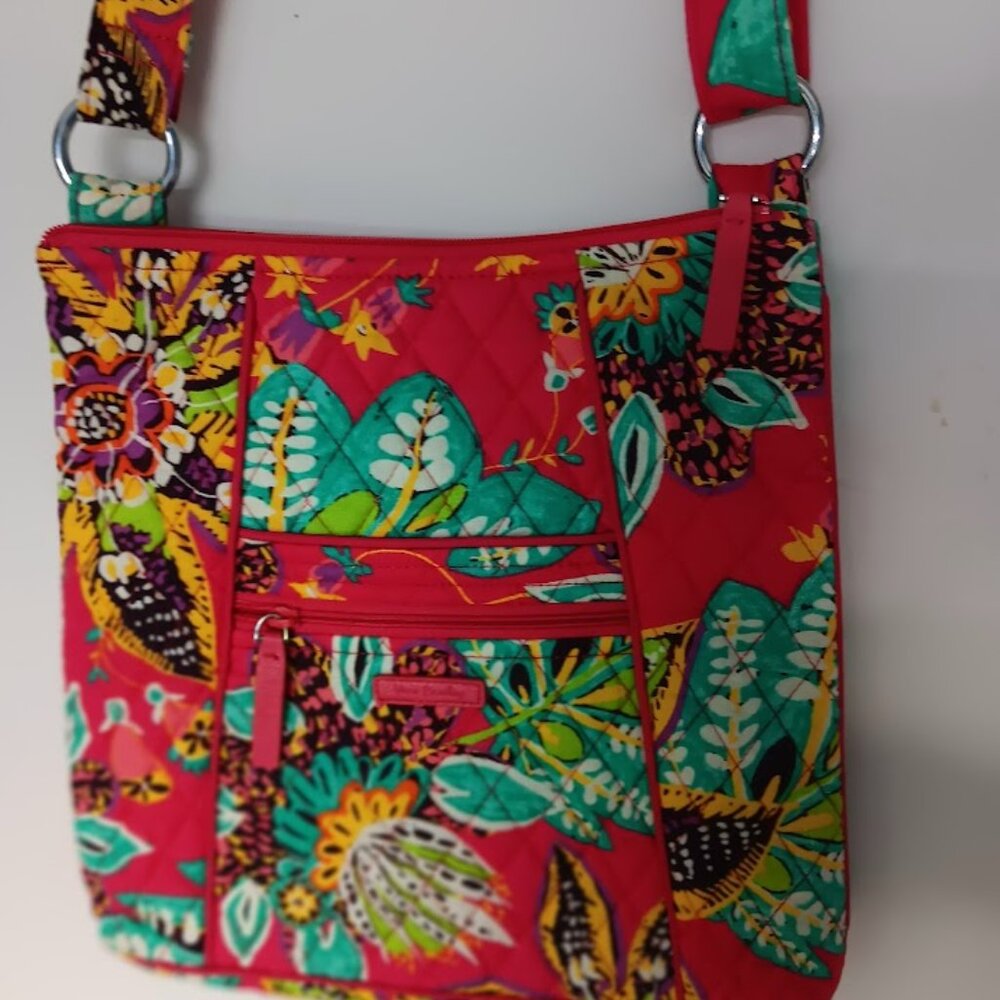 Vera Bradley Pink Floral Crossbody Hipster Bag NWOT